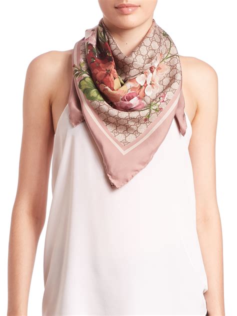 gucci pansy scarf|gucci silk blend scarves.